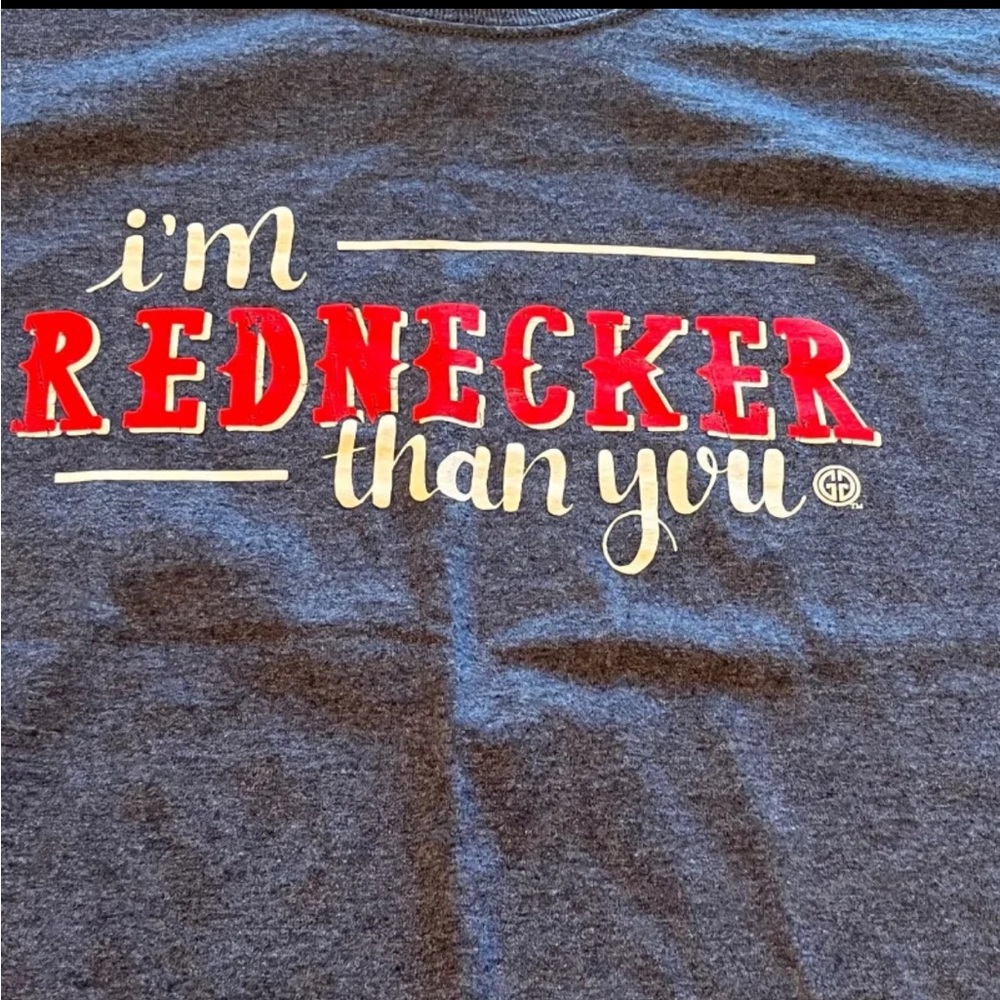 Gildan I’m Rednecker Than You Womens Size Medium Blue Shirt Girlie Girl Original